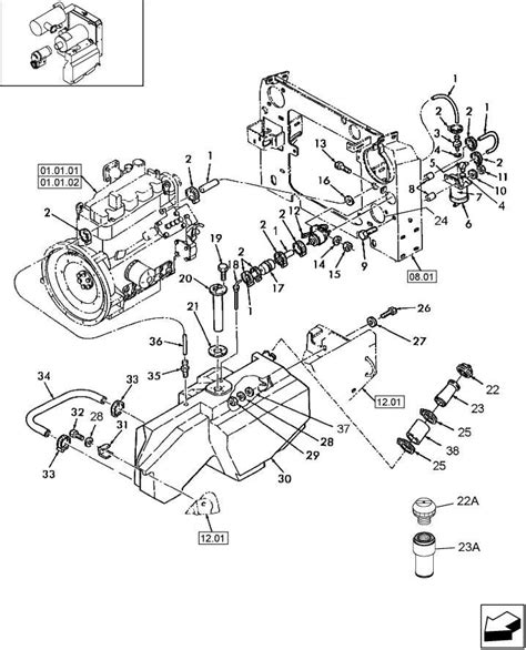 2004 new holland skid steer fuel pump diagram|new holland ls180 parts diagram.